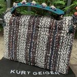Kurt Geiger Authentic LONDON TWEED/leather Crosby Photo 14