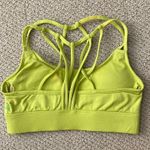 Fabletics  Macey Strappy Sports Bra Yellow Green Medium Support Padded XS VEUC Photo 4