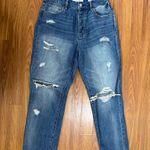 PAC SUN Ribcage Ankle Distressed Mom Jeans Size 26.  Photo 0