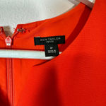 Ann Taylor ANN TAYLOR Orange Sheath Sleeveless Dress, Size 8P Petite Photo 3