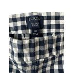 J CREW Winnie Blue White Gingham Plaid Ankle Pants Size 10 Photo 4