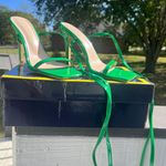 SheIn Green Tie Back Stiletto Heels Photo 2