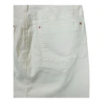 A loves A White Denim Mini Skirt Lightly Distressed Pockets Women Size 29 Photo 3