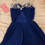 Royal Blue with Sequin Homecoming Dress Photo 1