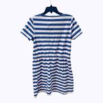 Talbots Blue White Striped Dress Beach Cover-Up M Photo 3