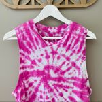 Free People  Tie Dye Tank Top Pink Sz Small Photo 1