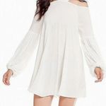 Free People  NEW‎ Drift Away Cold Shoulder Balloon Sleeves Tunic Dress Small Photo 0