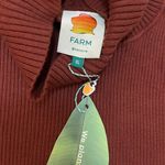 Farm Rio  NWT brown knit ribbed turtleneck sweater blouse women’s size XL Photo 6