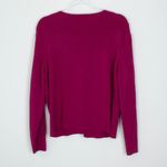 Talbots Womens Silk V Neck Cardigan Sweater Size XL Pink Church Office Career Photo 6