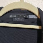 Alice + Olivia Classics Marsha Ruched Polo Collared Mini Dress Black Size Small Photo 4