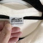 CP Shades  San Francisco Top‎ Women Large Rayon Button Up Shirt Ivory Vintage Photo 3