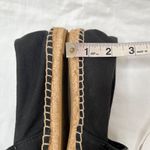 Tory Burch  Womens Black Poppy Logo Espadrille Flats Size 8 Photo 4