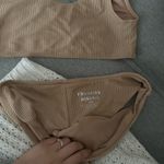 frankie's bikinis Frankie’s Bikini Tan Ribbed Bikini Photo 3