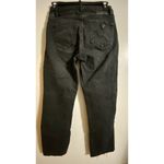 Guess 1981 Faux Leather Accent Detail Black Straight Leg Jeans Women's Sz 25β Photo 1