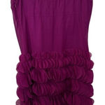 Jenny Han Purple Ruffle Skirt Party Cocktail Mini Dress Womens Size L Photo 0