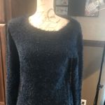 Divided  Blue Fuzzy Blouse Women's Size XS Long Sleeve Photo 4