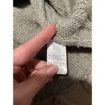 prAna  Shelby Women's Cable Knit Fringe Gray Wool Blend Poncho Sweater S Photo 4