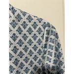 Sigrid Olsen Golf & Tennis Long Sleeve Quarter Zip S Patterned Blue Floral NWT Photo 2