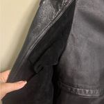 wilson's leather Vintage  80’s Black Paisley Trench Coat Size Medium Thinsulate Photo 7