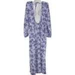 Hill House The Simone Midi Dress Lilac Purple Tonal Floral Medium Photo 5