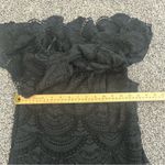 Gianni Bini  Black Lace Off-Shoulder Long Maxi Dress Size Large Photo 1