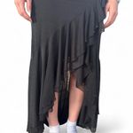 City Triangles Vintage 90s sparkly black mesh prom dress gown by  sz Small Hoco Photo 2