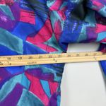 Reebok Vintage 90s  Jacket Windbreaker‎ All Over Print Poly Womens Medium Retro Photo 6