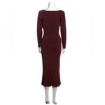 Galvan London Atalanta Long Sleeved Dress Burgundy Size XL New w/Tag Retail $950 Photo 3