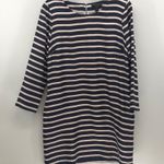 J.Crew Jules dress striped pockets red blue white Fourth of July shift dress Photo 3