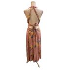 BP  Women's XS Pink Floral Halter Maxi Dress Summer Casual Photo 3