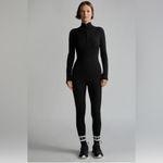 Varley  ladies mocado ribbed knit Black high rise leggings size medium Photo 2