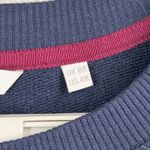 Boden Hannah Sweatshirt Dress 4R Navy Foil Leaf Print Mini Dress Pockets Cozy Blue Size 4 Photo 7