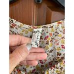 Free People Intimately  Elsa blouse bodysuit Floral Snap Keyhole Top Small Photo 3