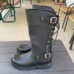 Milwaukee Black Leather Motorcycle Boots Size 8.5C Photo 0