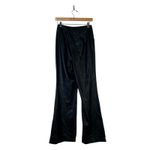 EXPRESS Faux Leather Flare Trouser Pants Womens 4 Black High Rise Y2K Mob Wife Photo 3