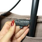 Kittenish  Brown Ribbed Square Neck Cropped Top Y2K Size M Photo 3