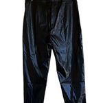 H by Halston NWT H Halston Faux Vegan Leather Seamed Pull-On Pant BLACK LARGE Photo 3