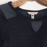 Banana Republic Heritage Grey Linen T Shirt Silk Trim Sz Small Photo 6