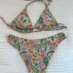 Aurelle Swim Aurelle Printed Triangle Bikini Photo 2