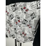 Disney Walt World Mickey & Minnie Mouse Hoodie Newsprint Hooded Sweatshirt Sz M Photo 10