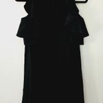 Kate Spade  Black Crepe Key Pieces Cold Shoulder Mini Dress Women's Size XS Photo 4