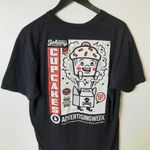 PacSun Johnny Cupcakes T Shirt Classic Cartoon Graphic Tee Short Sleeve Cotton Solid Photo 4