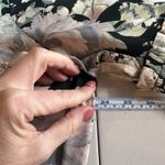 Rose & Olive Black Floral Bell Sleeve Keyhole Neck Blouse‎ Size 1X Dark Romantic Pink Photo 8