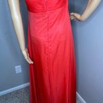 Cindy Collection USA Cindy Collection Coral Strapless Formal Dress Crystal V-neck Size XL Photo 5