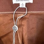 Max Studio Womens Pull On Pants Size Large Brown Stretch Polyester Spandex 31X29 Photo 3