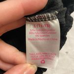 No Boundaries Minimalist Ribbed Button Front Black Top  L (11–13) Photo 3