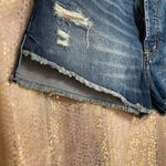 Abercrombie & Fitch dark wash light distressed/whiskered high rise festival shor Photo 2