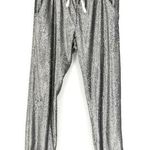David Lerner  Sequin Lounge Joggers Silver S Photo 0