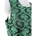 Banana Republic L'Wren Scott For Black And Green Jacquard Sheath Dress Size 2 Photo 1
