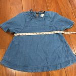 J.Crew denim swing top in Spanish indigo size XXS Blue Photo 7